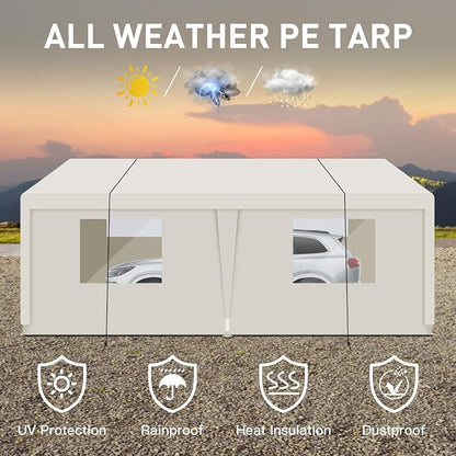 Car Canopy Portable Garage Duty Carport - Image 4