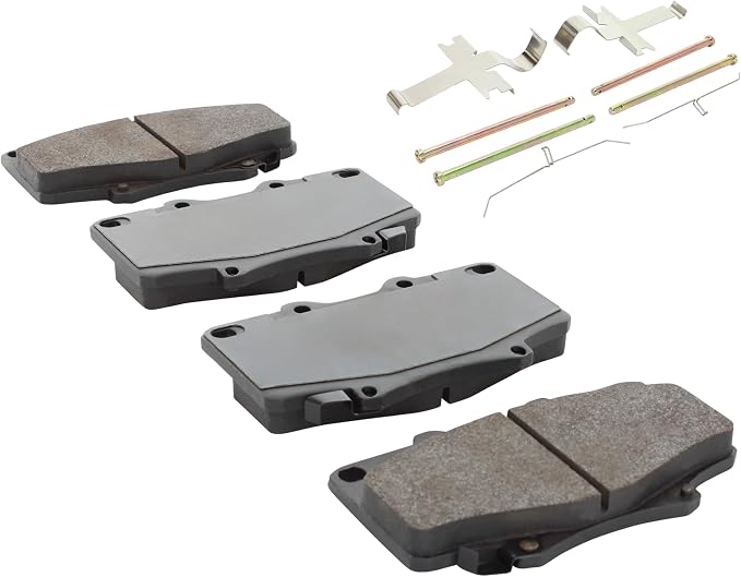 Premium Semi-Metallic Front Brake Pads Compatible - Image 2