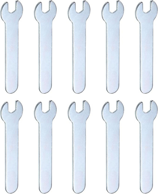 HARFINGTON 10pcs Small Wrench Open End Wrench 6x66x1.5mm Metric U-Shaped Single by HARFINGTON