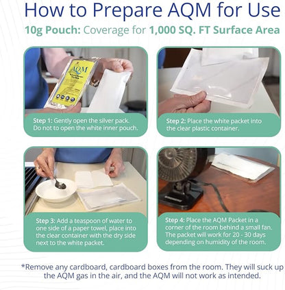 AQM by OdorXit, Air Quality Manager Chlorine Dioxide Odor Removal Packet - Image 4