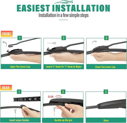 22" 22" 11" Windshield Wiper Blades Replacement - Image 9