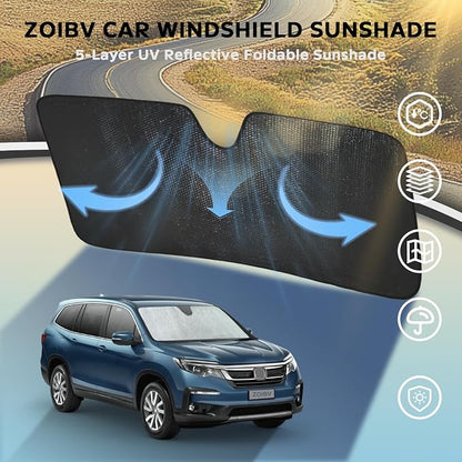 Windshield Sun Shade for Honda Pilot 2016-2024 - Image 3