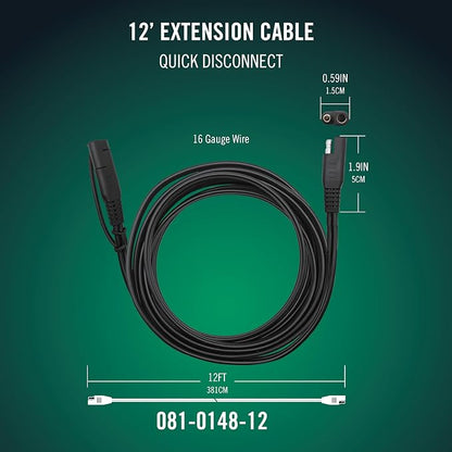 Battery Tender 12 Foot Extension SAE Cable 4 Pack - Image 2
