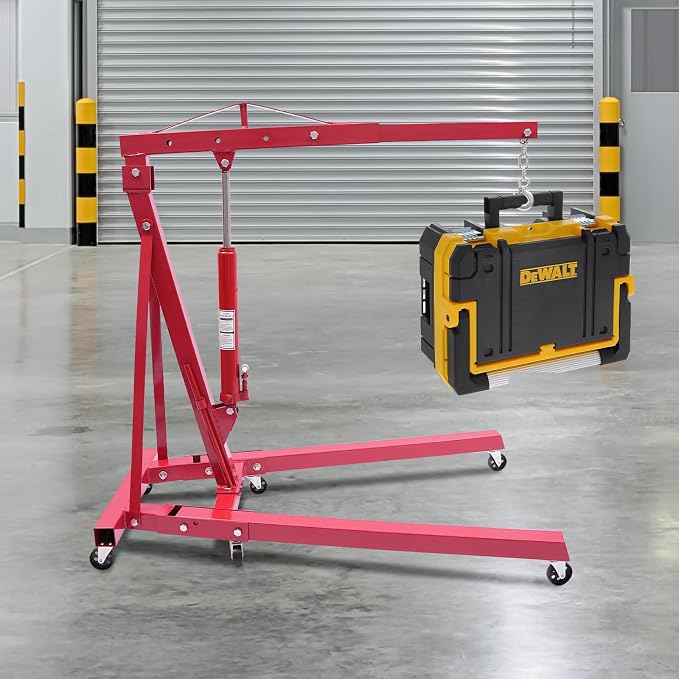 Folding Engine Hoist 2 Ton Engine Crane Lift - Image 3