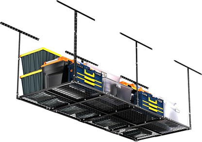 3 x 8FT Overhead Garage Storage Rack, Adjustable Ceiling Storage Racks by SoyweyDirect