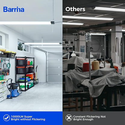 Barrina BS84 LED Shop Light for Garage, 6500K Linkable Light Fixture for - Image 3