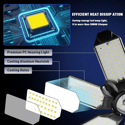 LED Garage Light - 160W LED Garage Ceiling Lights 16000LM Super Bright Garage - Image 8