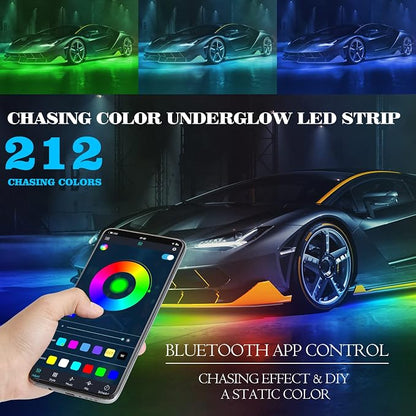 Car Underglow Lights Chasing Color, Upgraded Bluetooth Led Strip Light - Image 4