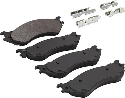 Premium Semi-Metallic Front Brake Pads Compatible - Image 2