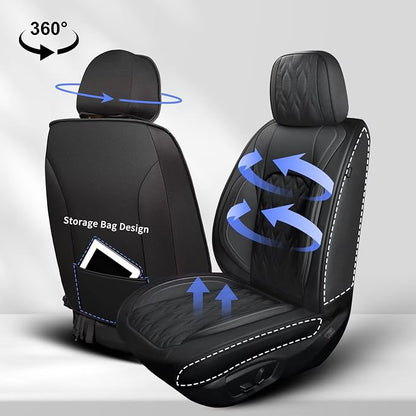 Seat Covers Fit for Toyota Camry 2012-2024 2025 Full Set, Faux Leather Car Seat - Image 2