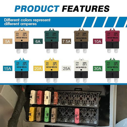 GLOSO Circuit Breaker E39 Manual Reset Fuse - Image 3