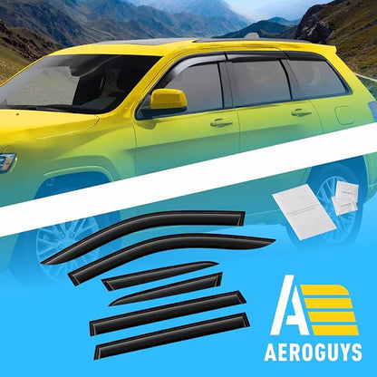 Extra Durable Window Deflectors Tape-On Window Visors Rain Guards Fit - Image 8