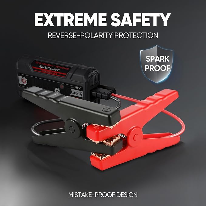 J400 Jump Starter with ConnectMax Tech, 2000A 12V Battery Jumper Starter - Image 6