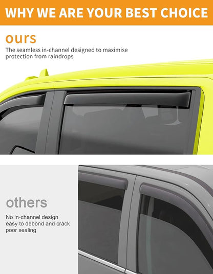 in-Channel Window Rain Guards Fit - Image 5