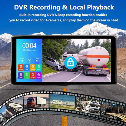 4K RV Backup Camera, 10.36" Touch Screen Monitor - Image 5