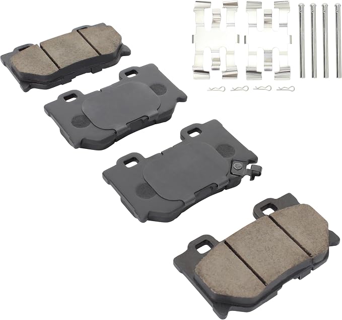 Premium Ceramic Rear Brake Pads Compatible - Image 2