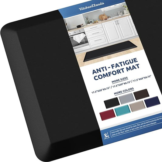 KitchenClouds Kitchen Mat Cushioned Anti Fatigue Kitchen Rug Non Slip Standing by KitchenClouds