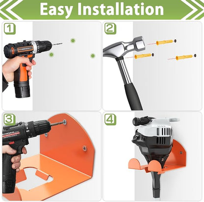 Trimmer Rack Wall Mount Heavy Duty Weedeater Hanger - Image 7