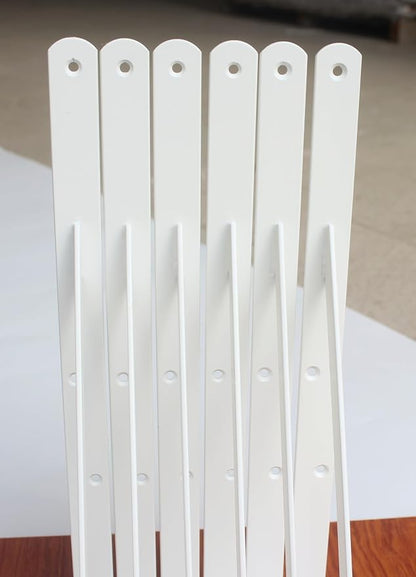 16 Pack L16 x H 10" White Heavy Duty Shelf Brackets - Image 6