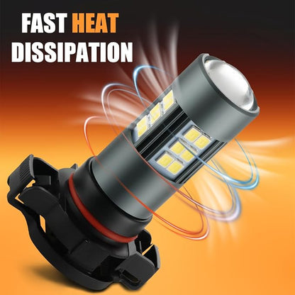 5202 5201 LED Bulbs, PS19W Fog Light 6500K Cool White - Image 5