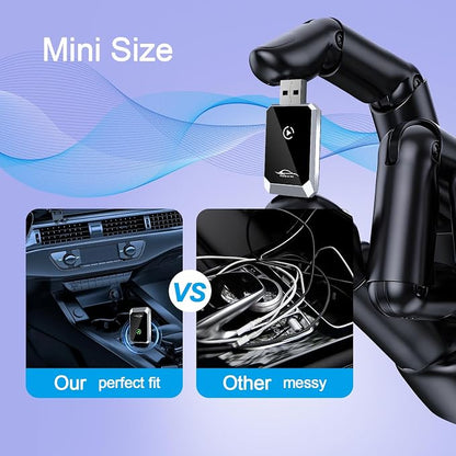 Mini Wireless Carplay Adapter for iPhone&Android Auto 2-in-1, 2025 Upgrade - Image 4
