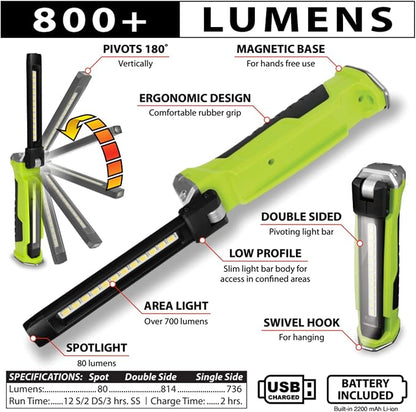 Performance Tool W2670 Double Sided Pivoting Light Bar - Image 2