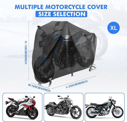 NEVERLAND Motorcycle Cover Waterproof Outdoor - Image 3