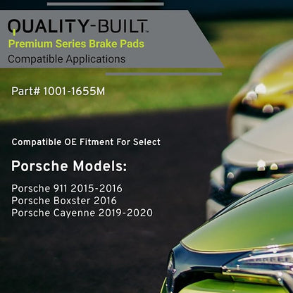 Premium Semi-Metallic Rear Brake Pads Compatible - Image 3