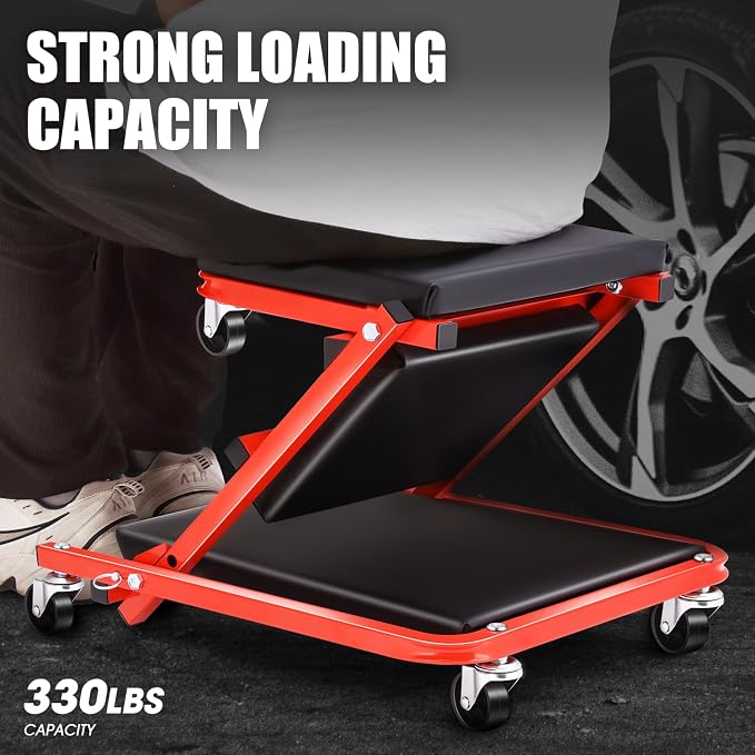 ‎DNA MOTORING TOOLS-00184 36 Inches 2 IN 1 Rolling Folding Car Creeper/Seat - Image 5
