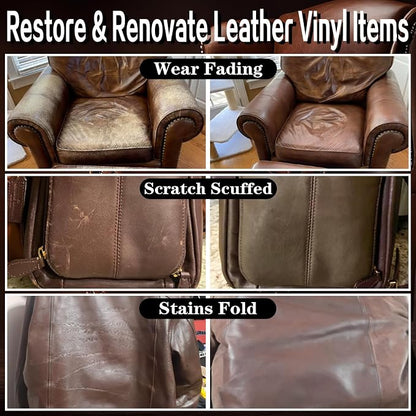 Leather Recoloring Balm Black Leather Dye Vinyl Paint Car Interior Seat - Image 2