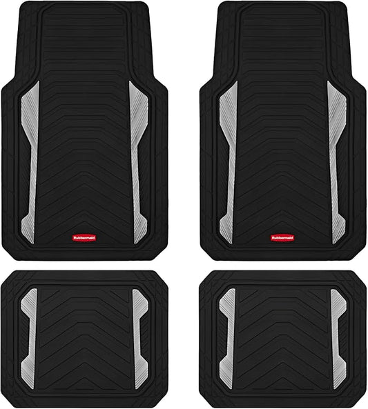 Rubbermaid Car Floor Mat, Heavy Duty All-Weather Car Mats Full Set by Rubbermaid