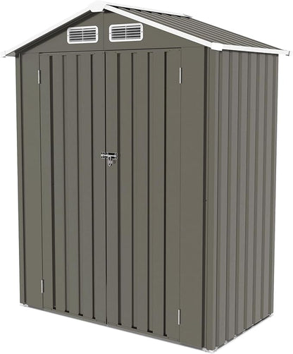 IKERY 5X3 FT Metal Outdoor Storage Shed, Tool Shed - Image 8