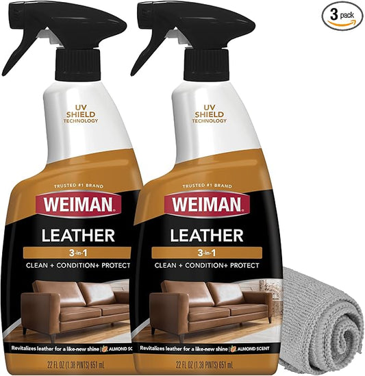 Weiman Leather Cleaner Conditioner & Protector by Weiman