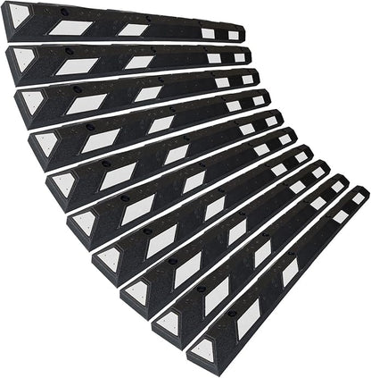 SmartSign Rubber Parking Curb, Heavy Duty Parking Stops by SmartSign