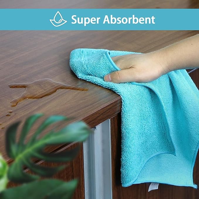 HOMEXCEL Microfiber Cleaning Cloth, 150 Pack Cleaning Rags, Cleaning Towels - Image 4