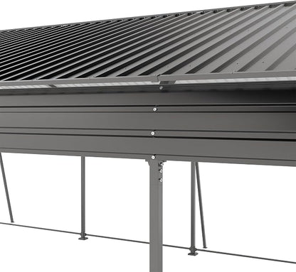 13x26.5 FT Metal Carport, Heavy Duty Car Port Canopy - Image 9