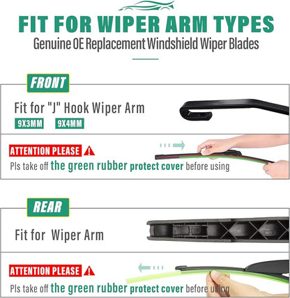 22" 22" 11" Windshield Wiper Blades Replacement - Image 8