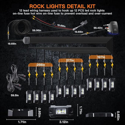 R4 Pure White LED Rock Lights Kit - Image 6