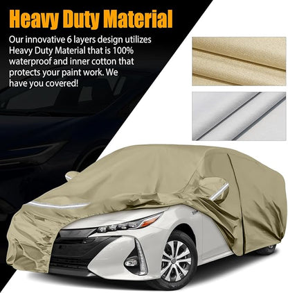 Waterproof Car Covers Replace for 2004-2025 Toyota Prius, Windproof Bands for - Image 3