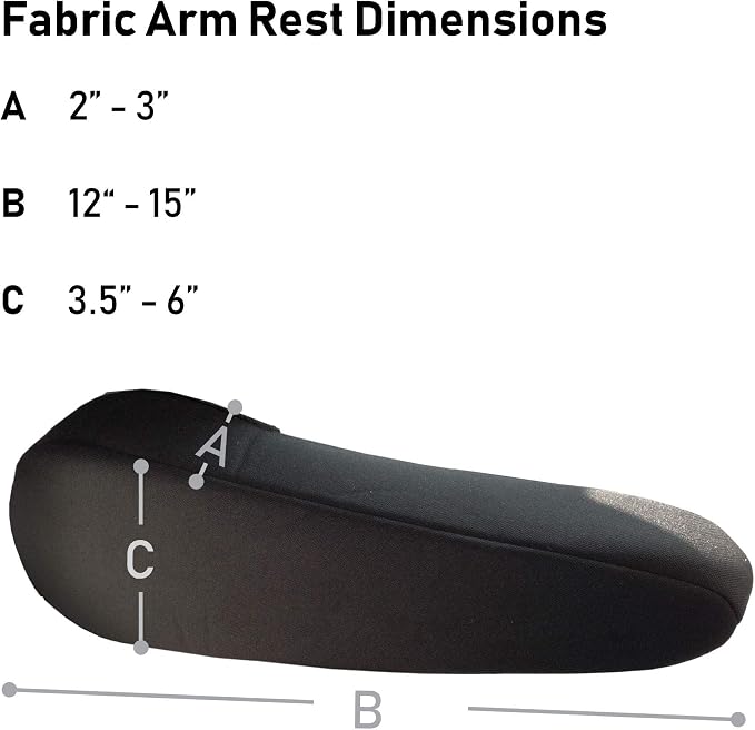 TLH Flat Cloth Fabric Armrest Covers One Pair - Image 3