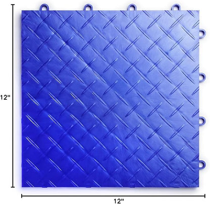 Big Floors RaceDeck Diamond Plate Design, Durable Interlocking Modular Garage - Image 7