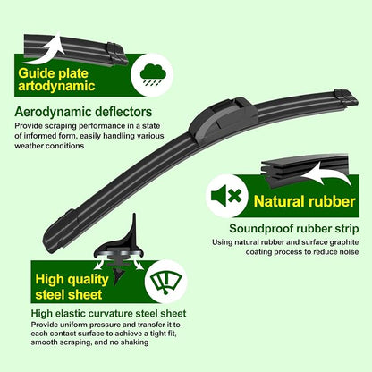 OEM Quality 20in + 19in Premium All-Season Windshield Wiper Blades - Image 6