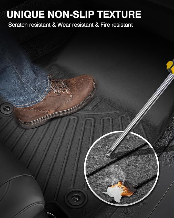 Powerty Floor Mats for 2022-2025 Kia EV6 Accessories All Weather Floor Liner 3D - Image 6