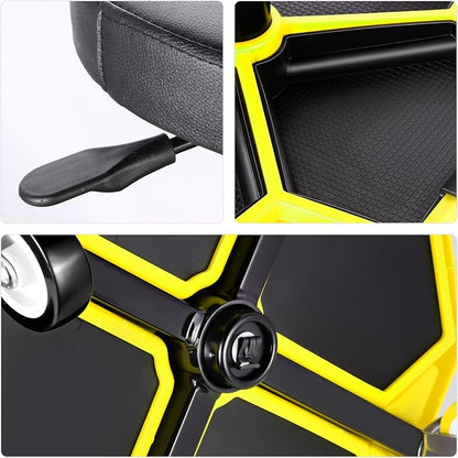 PM PERFORMOTOR Adjustable Height Pneumatic Garage Seat Rolling Mechanic Stool - Image 6