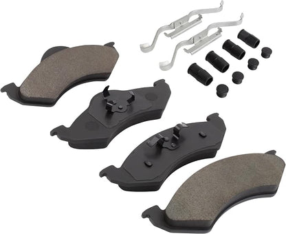 Premium Semi-Metallic Front Brake Pads Compatible - Image 2