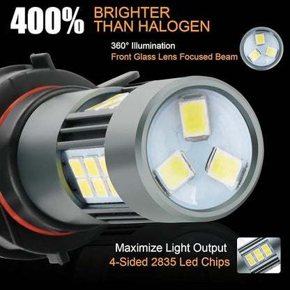 5202 5201 LED Bulbs, PS19W Fog Light 6500K Cool White - Image 4
