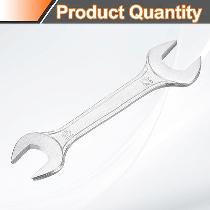 HARFINGTON Double Open End Wrench 19mm x 22mm Metric 15 Degree Offset Angle - Image 3