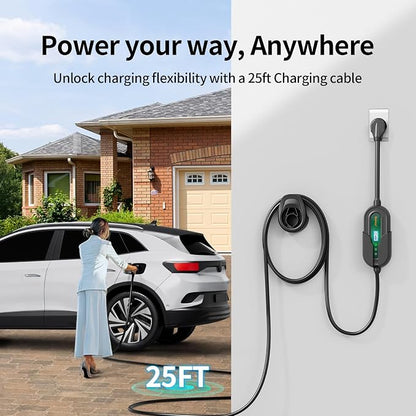 Level 2 EV Charger w/App Control: 32A 240V 7.68kW Fast Charging, NEMA 14-50 - Image 8