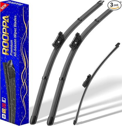 3 wipers Replacement for 2015-2021 VW Volkswagen Golf/2015-2020 VW by ROOPPA