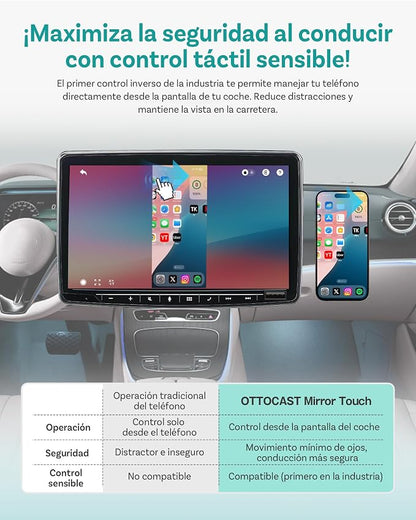 OTTOCAST Mirror Touch Wireless CarPlay Adapter - Image 7